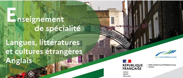 Enseignement de spécialité : Langues, litteratures et cultures étrangères, Anglais